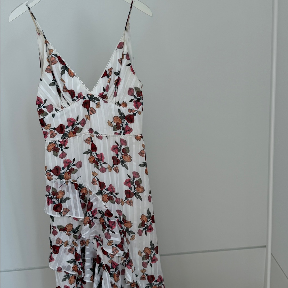 Floral Asymmetrical Dress